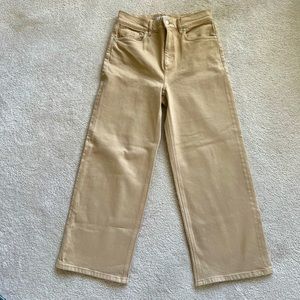 High waisted wide leg jeans